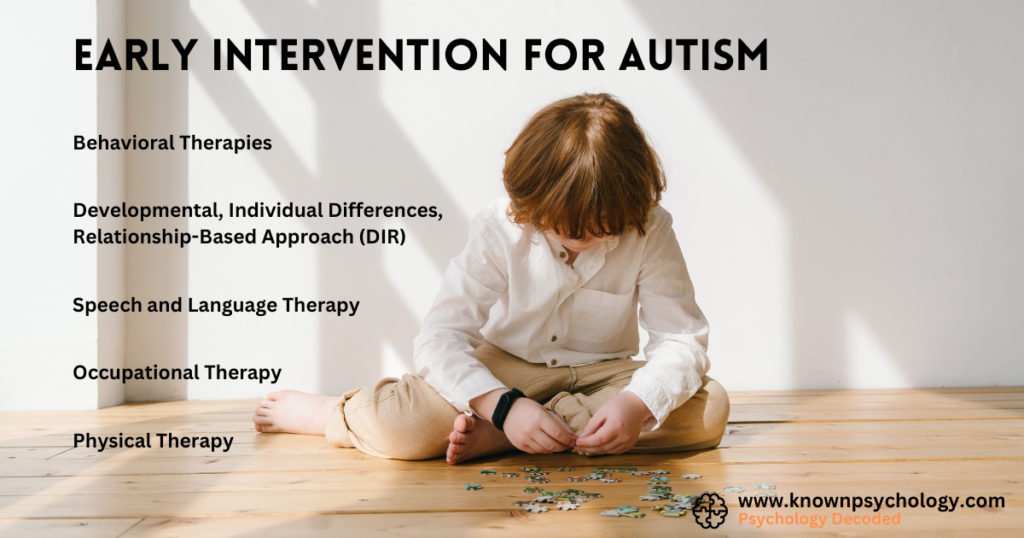Early Intervention for Autism