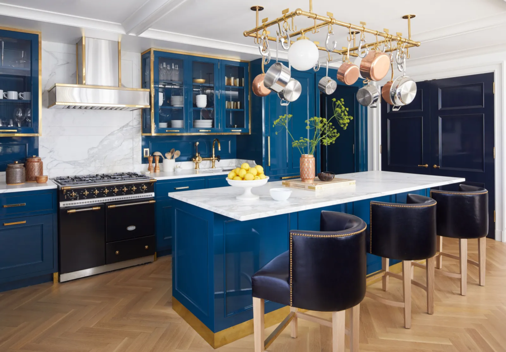 kitchen cabinet Bold Accents with Jewel Tones