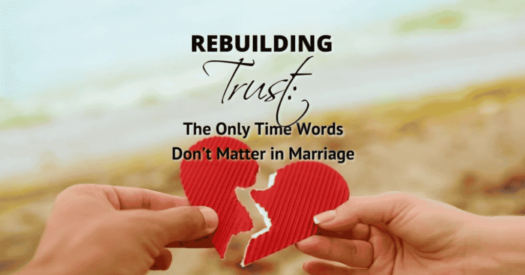 how to rebuild trust in a relationship