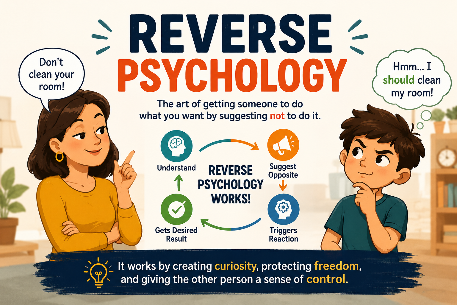 Reverse Example What Is Reverse Psychology? Examples & Relationship Tactics