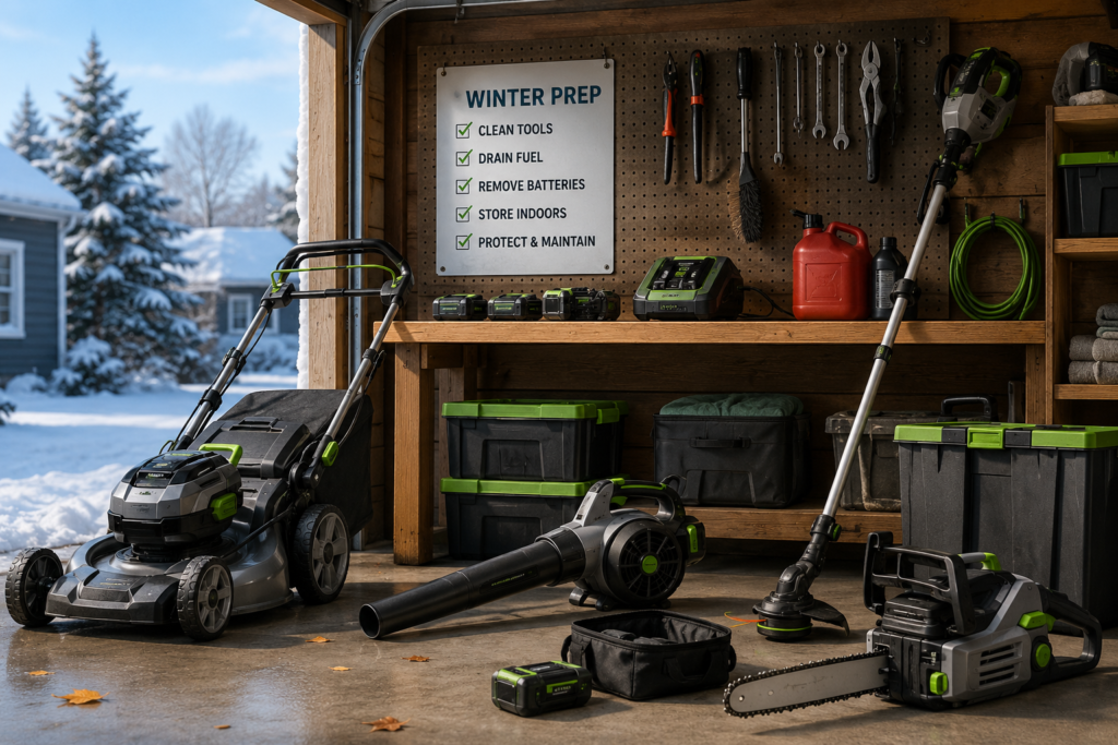 Smart Homeowners Store Outdoor Power Tools